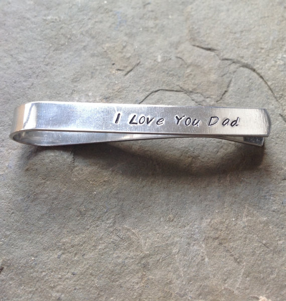 Wedding - Custom Tie Clip - Father of the Bride - Groom - Groomsmen -Dad - Ring Barer - gift for him