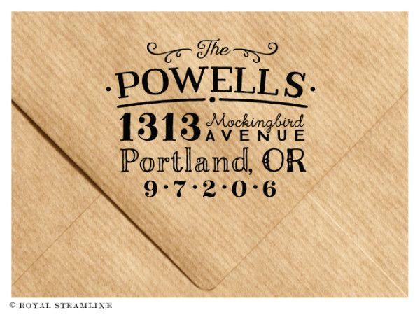 Wedding - Vintage Address Stamp