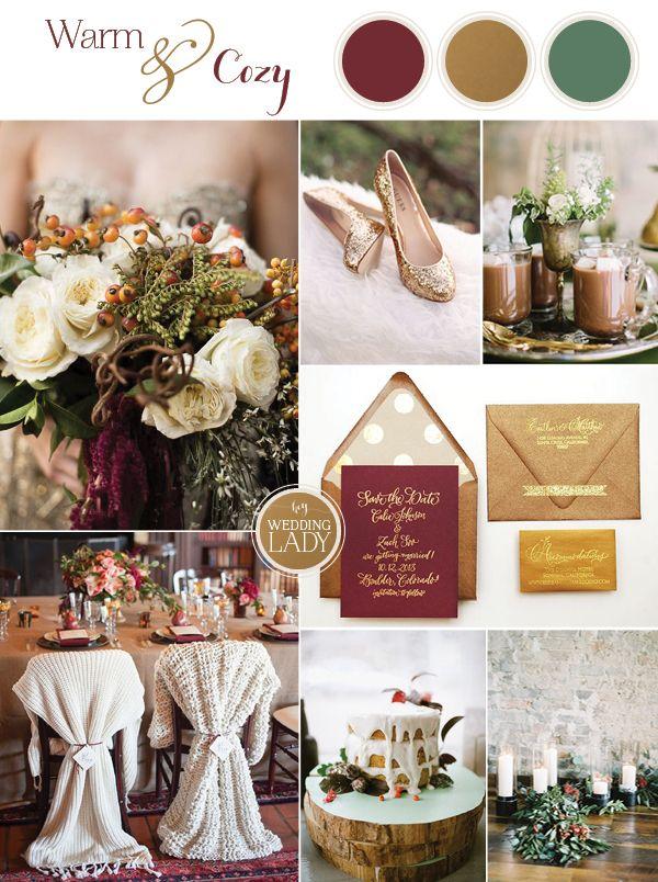 Свадьба - Warm And Cozy Winter Wedding With A Little Holiday Sparkle