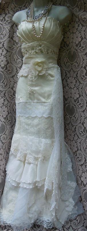 Mariage - RESERVED for Jorden Second installment  for custom  wedding dress by vintage opulence on Etsy