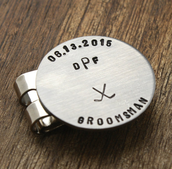 Свадьба - Groomsmen Golf Ball Marker Personalized Mens Gift Personalized Best Man Golf Marker Custom Golf Ball Marker Golf Gift Best Man