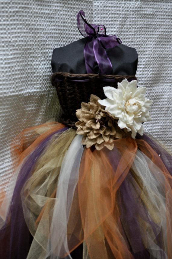 Hochzeit - Fall Flower Girl Dress Special Occasion Dress Pageant Dress