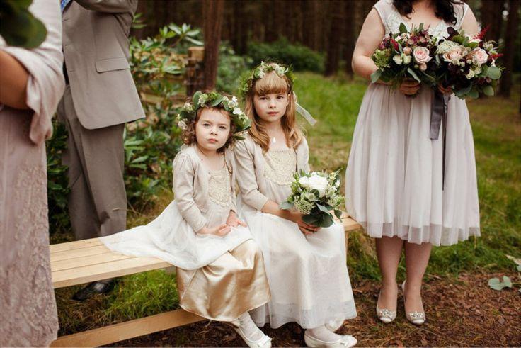 Hochzeit - A Watters Wtoo Dress And Tassled Shawl For A Beautiful, Scottish Wedding In The Woods
