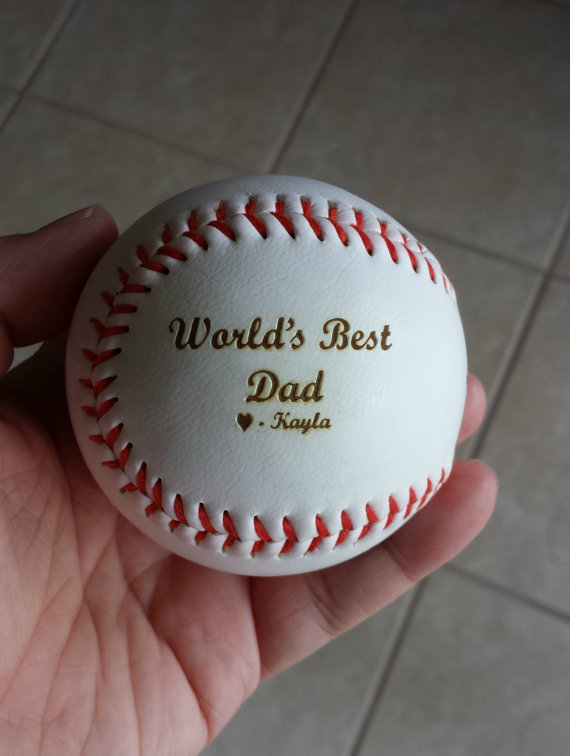 زفاف - Engraved baseball for BIrthday, Father's Day, ring bearer, anniversary, wedding, new baby gift personalized, customized