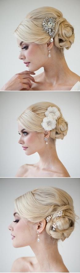 زفاف - Bridal Hairpins, Wedding Hairpins, Swarovski Hairpins, Pearl Hairpins - DIANNE