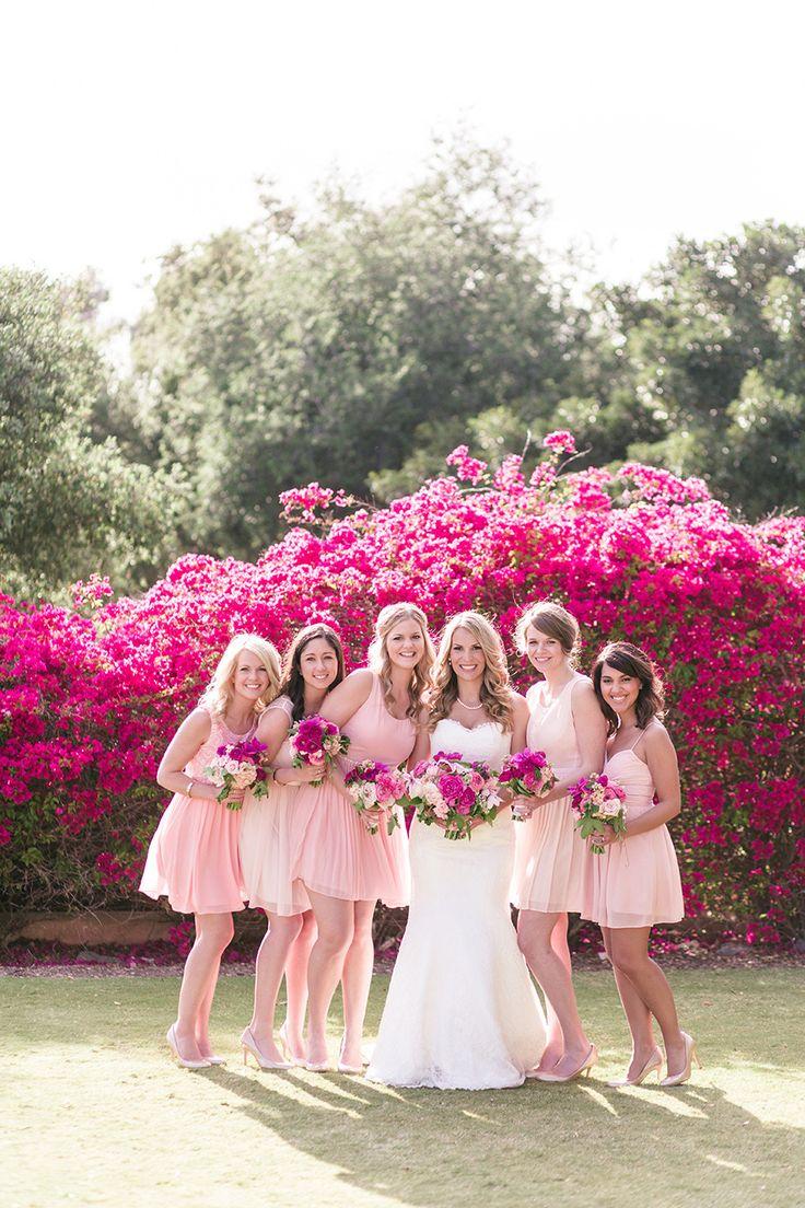 Hochzeit - California Garden Wedding Layered With Pink