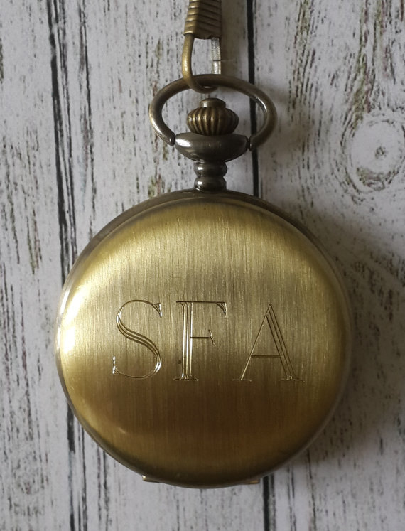 Mariage - Pocket Watch, Engraved Pocket Watch, Personalized Pocket Watch, Brass Pocket Watch, Groomsmen Pocket Watches, Wedding Gifts