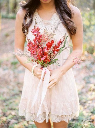 Wedding - Blushing Marsala Bridal Inspiration   A Bouquet Recipe
