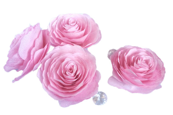 Mariage - Paper Peony, Flower cake topper, Flat bottom paper peonies, Wedding Flowers, Paper flower decor, Pink paper peonies, Fake flower decor