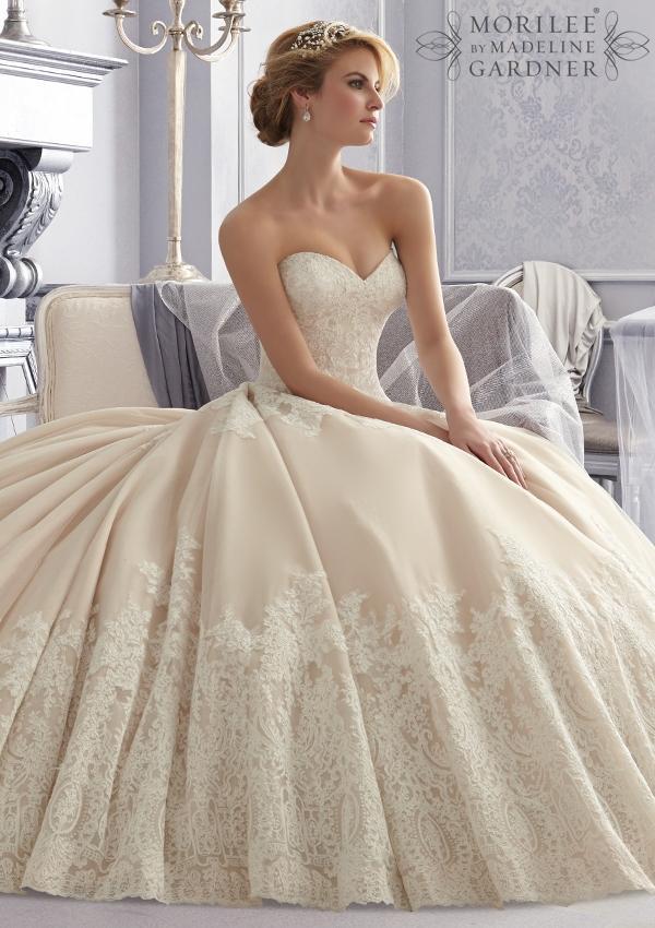 Wedding - New Arrival 2015 Spring Lace Ivory Wedding Dresses Sweetheart With Applique Custom Made Bridal Dresses Gowns Wedding Ball Chapel Train Online with $117.07/Piece on Hjklp88's Store 