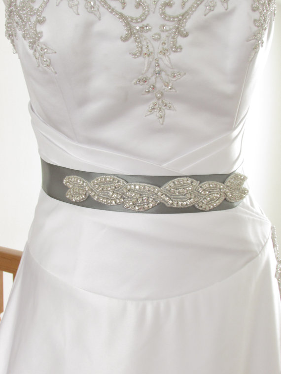 Mariage - SALE Wedding Belt, Bridesmaid Belt, Bridal Belt, Bridesmaid Belt, Crystal Rhinestone - Style B 244