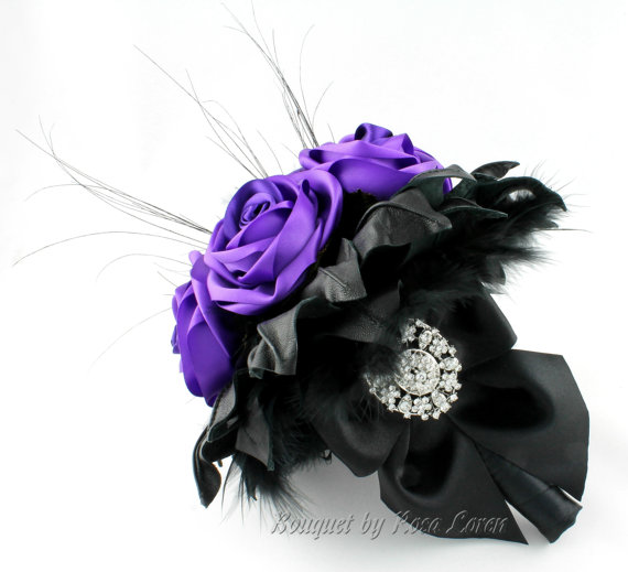 Wedding - Purple Bouquet, Purple Bridal Bouquet, Purple Wedding Bouquet