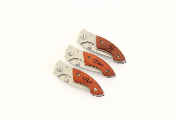 Свадьба - Set of 14 Personalized Groomsmen gifts Engraved Pocket Knife Wedding Party Favors Groomsman gift Knives Best Man Personalized Christmas Gift