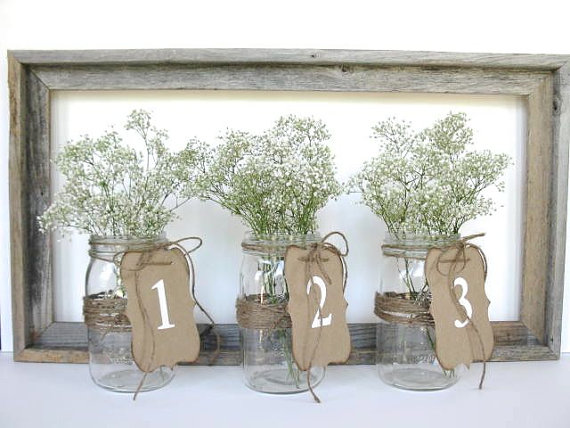 Mariage - Wedding Decor - white wedding table numbers - 1 - 10 -  pick other colors - wedding ceremony - vintage wedding