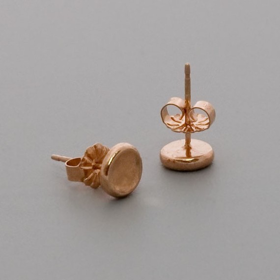 Wedding - Rose Gold Stud Earrings, Simple Earrings, Posts Earrings, Rose Gold Jewelry, Dots Earring,  Women Earrings,  Pebbles Earring, Bridal Jewelry