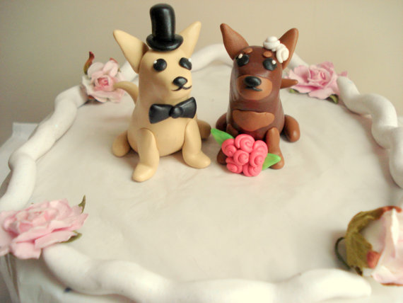Hochzeit - Chihuahua Cake Topper Cake Decoration Wedding Cake Topper Wedding Anniversary Cake Topper Keepsake Chihuahua Wedding Cake