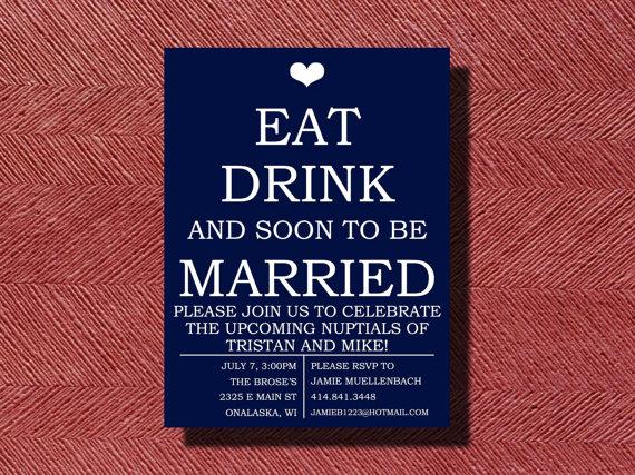 Mariage - Fun Engagement Party Invitation DIY
