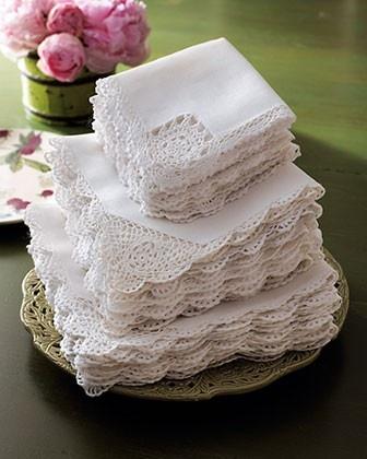 زفاف - Crochet-Edge Placemats & Napkins