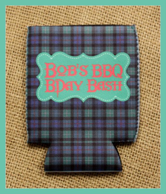Mariage - Can Koozie, Can Coozie Bridal Party Bridesmaids Groomsmen Gifts Personalized Can Koozie Personalized Can Koozies Coozies Custom Can Wrap