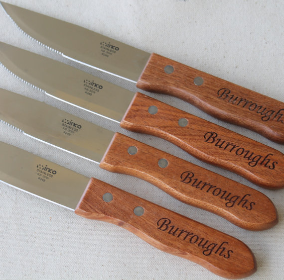 Свадьба - Personalized Steak Knife -  Groomsman Gift - Father's Day - Wedding Party - Groomsmen Gift - Engraved - Customized - Monogrammed for Free