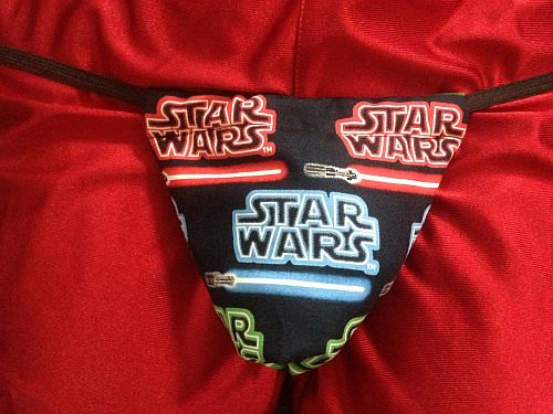 زفاف - Mens STAR WARS  G-String Thong Male Lingerie Bridal Shower Wedding Gift Underwear