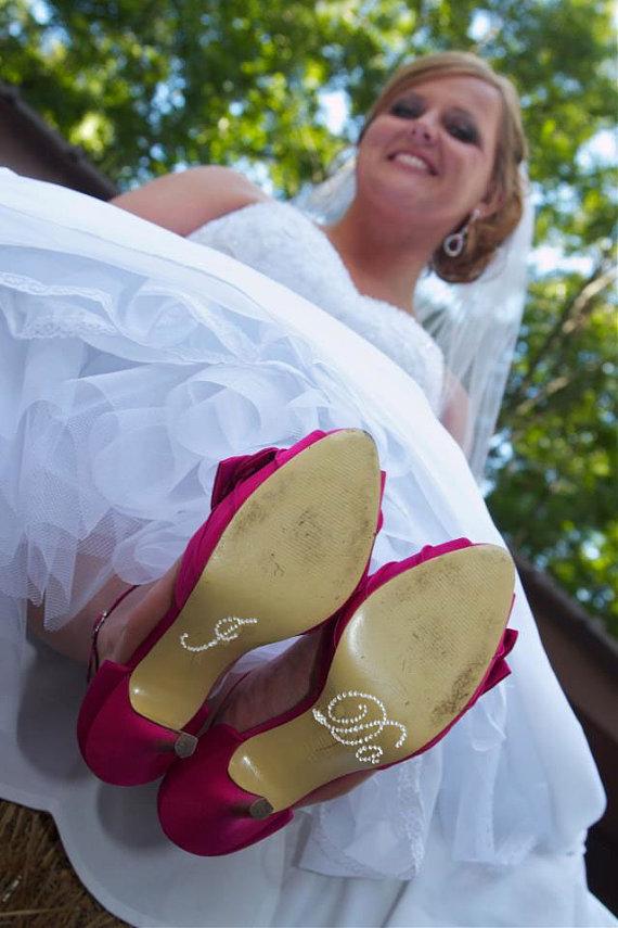 Hochzeit - I Do Stickers for Wedding Shoes in 9 Different Crystal Colors