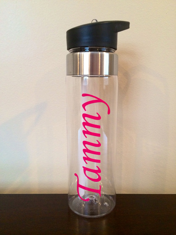 Mariage - Personalized Water Bottle with Name - Choose your Color!
