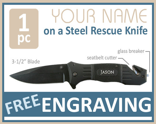 Mariage - Groomsmen Gifts 1 PERSONALIZED Knife Engraved Knife Custom Knife Engraved Pocket Rescue Knife Hunting Knife Groomsman Gifts Gift for Men