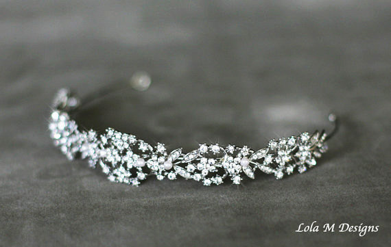 Свадьба - Amber - Bridal headband, wedding accessory, tiara, wedding headpiece, crystal headband, bridal hair piece