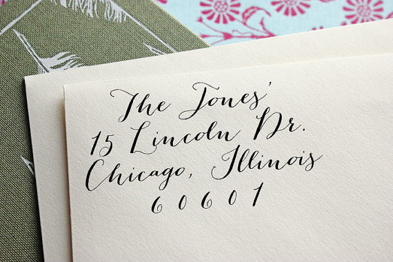 Wedding - Custom Address Stamp - Self Inking Address Stamp - Calligraphy - Wedding Gift - Housewarming Gift