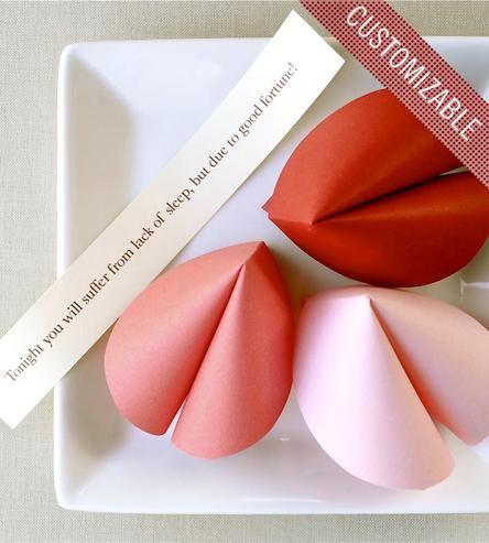 Mariage - Custom Paper Fortune Cookie Favors