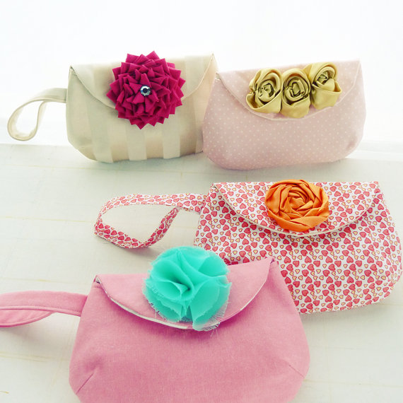Wedding - Purse Pattern Sewing Louise PDF - bridesmaid accessory / wedding purse - coin purse - clutch - Instant DOWNLOAD