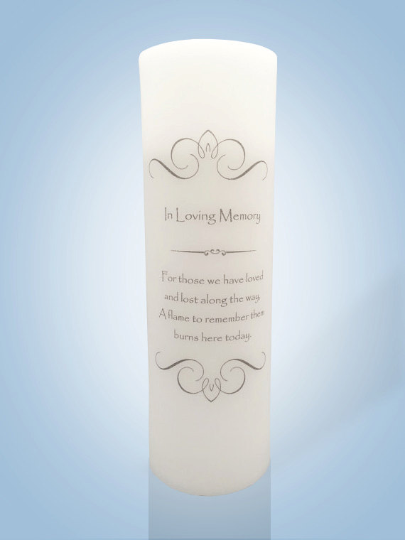 Wedding - Personalized Wedding Memorial Candle