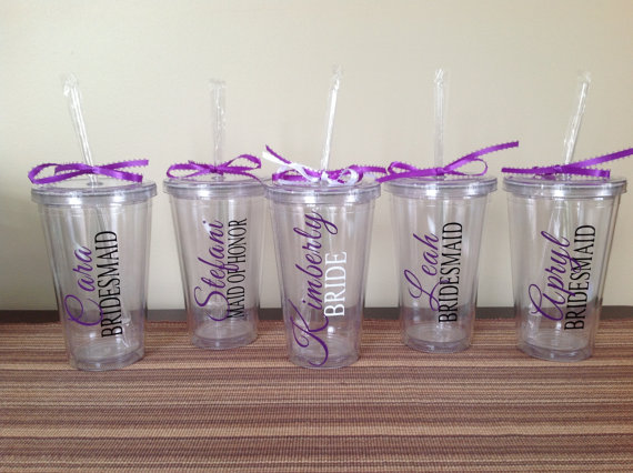 Wedding - Personalized Tumbler for Bridesmaids