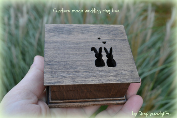 Hochzeit - wedding ring box, custom ring box, ring pillow box, personalized ring box, pillow box, ring box, gift box, wedding ring pillow, wooden box
