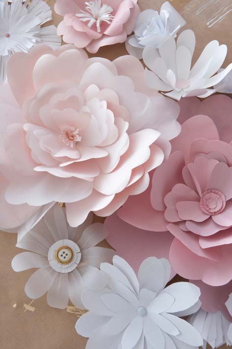 زفاف - DIY Paper Flowers