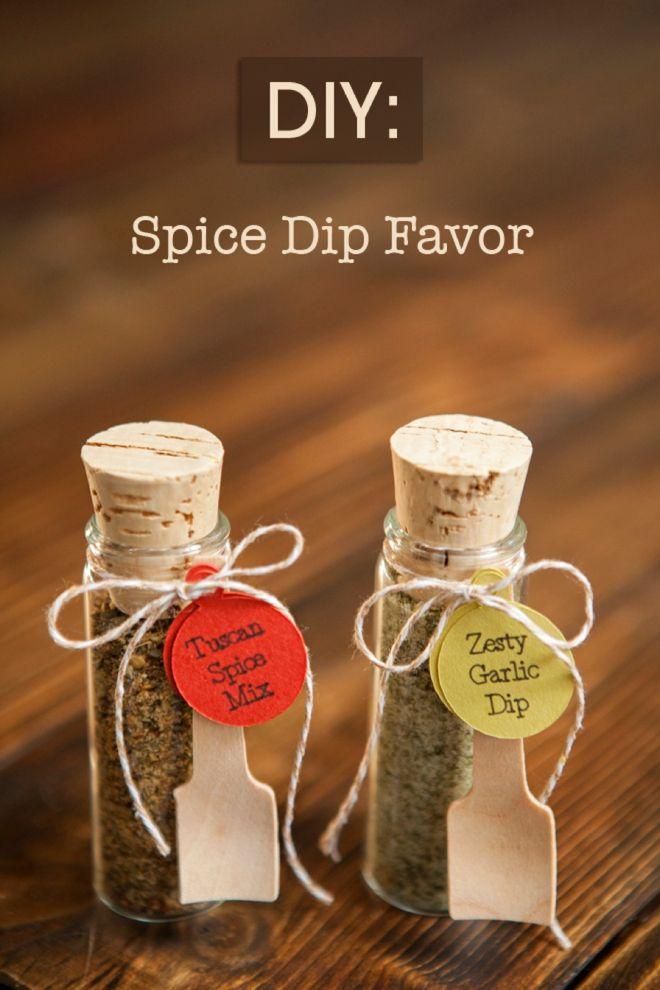 Hochzeit - Make Your Own Adorable Spice Dip Mix Wedding Favors!
