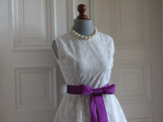Hochzeit - Purple bridal sash,Ribbon sash,Purple sash,Purple ribbon sash,Bridesmaids sash,Bridal accessories,Wedding sash,Double face ribbon sash