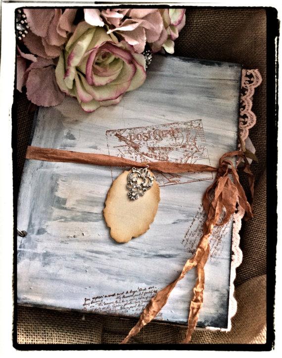 Mariage - Shabby Wedding / Vintage Inspired Sign in Book