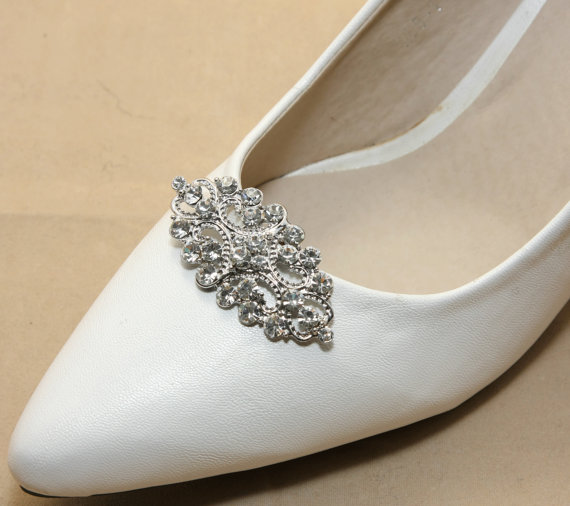 زفاف - A Pair Of Shoe Clips,Vintage Style Shoe Clips,Crystal Shoe Clips,Wedding Shoe Clips,Bridal Shoe Clips,Rhinestone Shoe Clips,Shoes Decoration