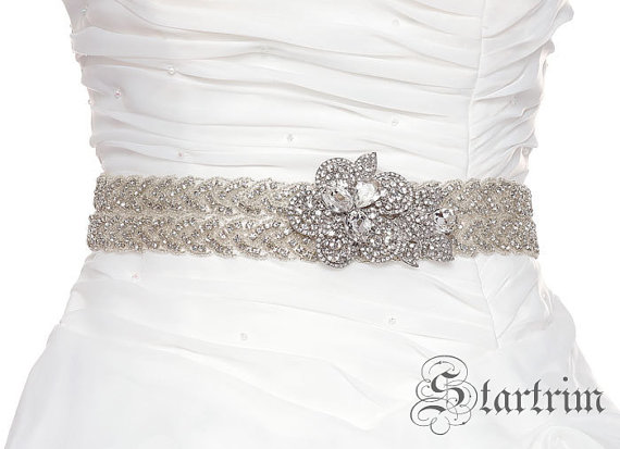 Свадьба - SALE LISA wedding crystal belt sash