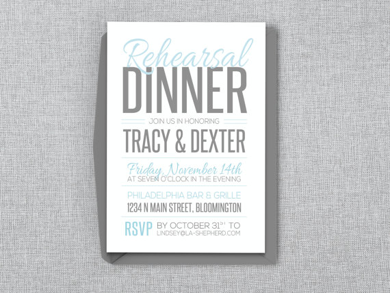 Wedding - Casual Rehearsal Dinner Invitation - DIY Editable MS Word Template - Instant Download