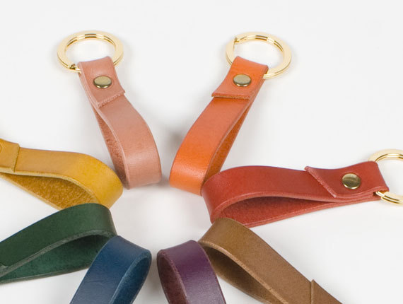 زفاف - Leather Key fob Groomsmen gift Leather Key Ring Chain - Choose One Color