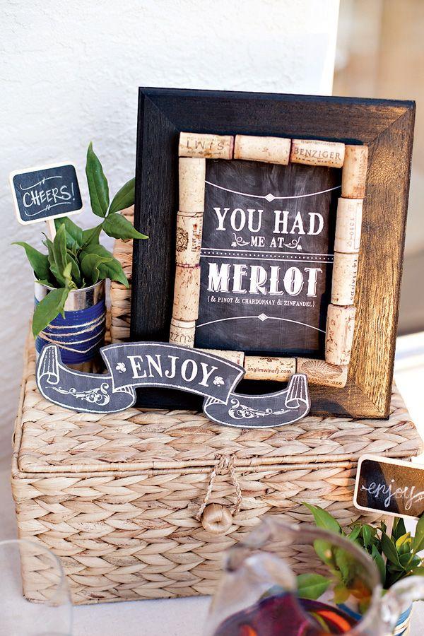 Wedding - {Eco-Friendly} Rustic Wine And Cheese Party   $500 Party Package Giveaway & Free Printables