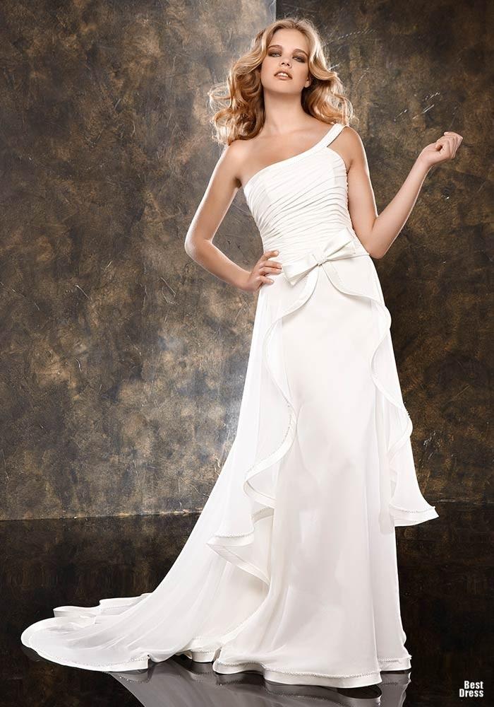 زفاف - One Shoulder Strap Wedding Dress Inspiration