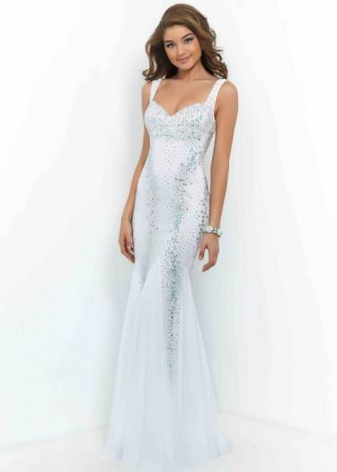 زفاف - Fashion Cheap White Beaded Straps Sweetheart Open Back Fitted Prom Dress