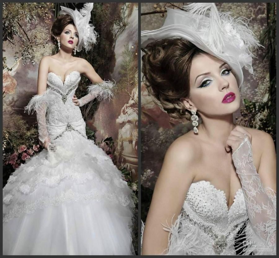زفاف - New 2015 Gorgeous Luxurious Crystal Elegent Sweetheart Strapless Wedding Dresses Mermaid Dresses Bridal Gowns Online with $166.91/Piece on Hjklp88's Store 