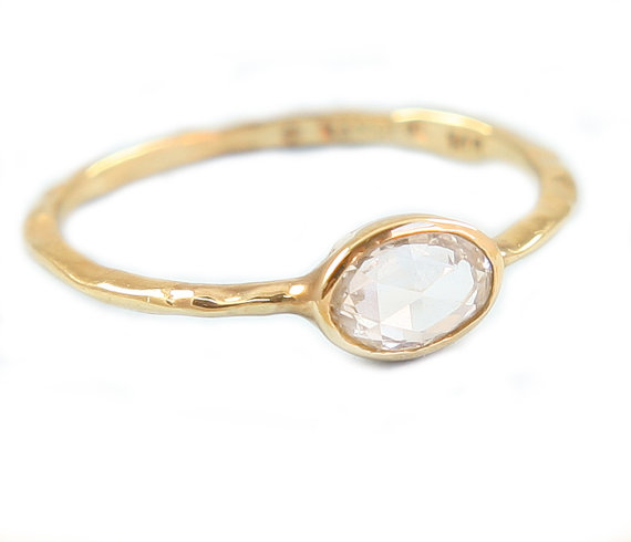 Wedding - Diamond Ring,  Engagement Diamond  Ring, Rose Cut Diamond Ring, Engagement Diamond Ring, Promise Ring,Tula Jewelry.