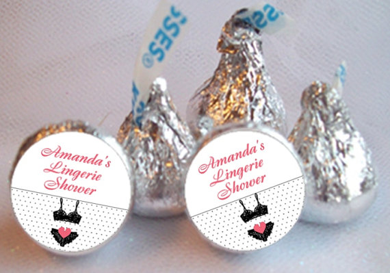 Wedding - Hershey's Kiss Stickers, Bridal Shower, Bachelorette Party, Lingerie Party, Lots of Colors