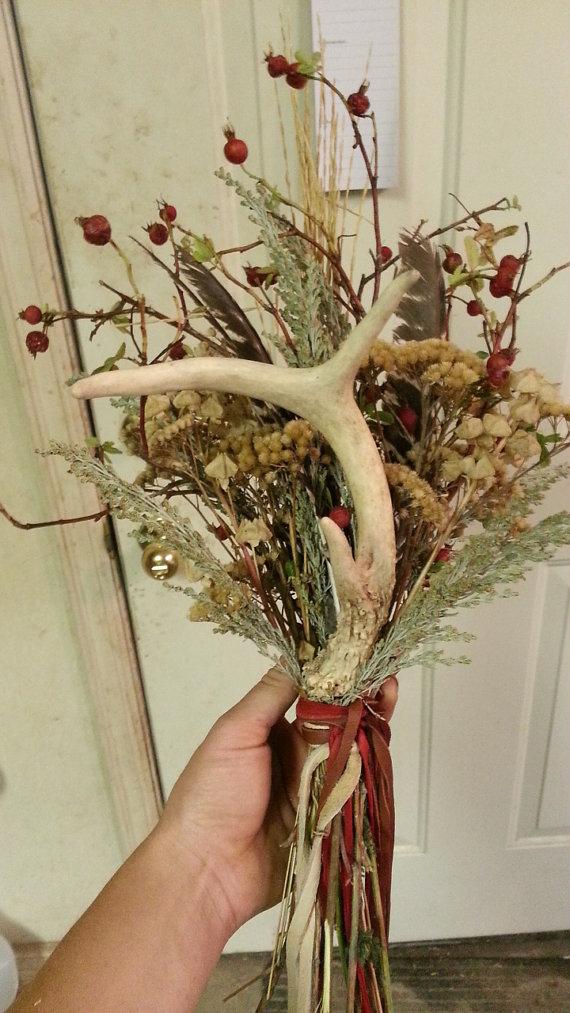 زفاف - Small Deer Antler- Bouquet Ready- 1 Assorted Antler